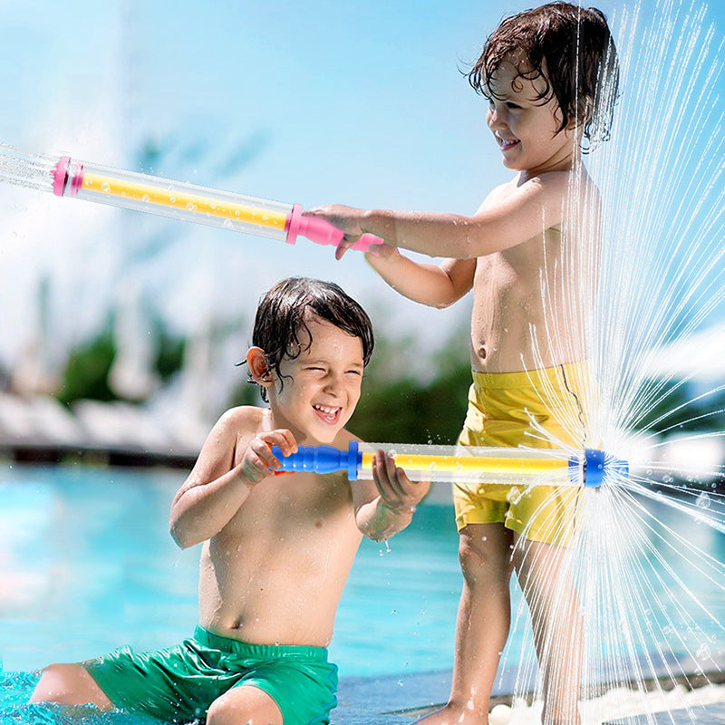Water spray pull-out water cannon toy