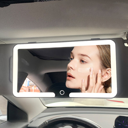 Car sun visor makeup mirror