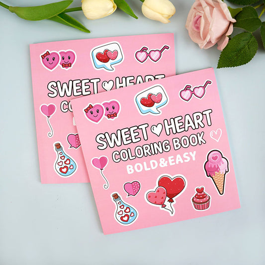 Sweet Heart Coloring Book