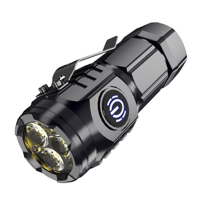 Strong light three-eyed monster flashlight