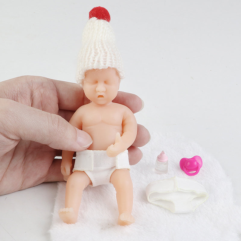 12cm reborn doll soft plastic doll toy