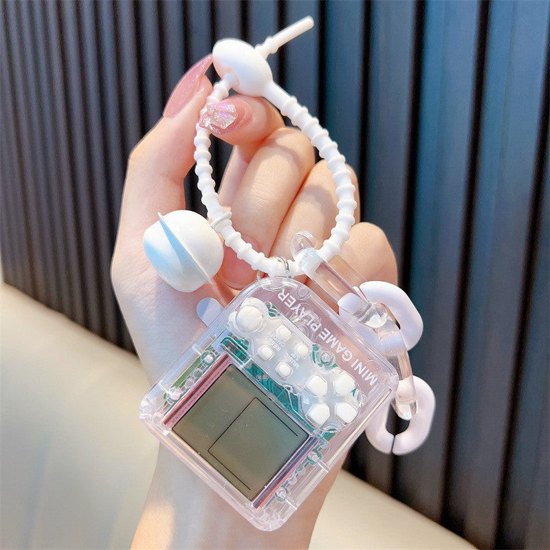 Tetris Game Console Keychain Pendant