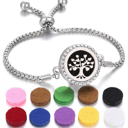 Hollow Adjustable Aromatherapy Bracelet