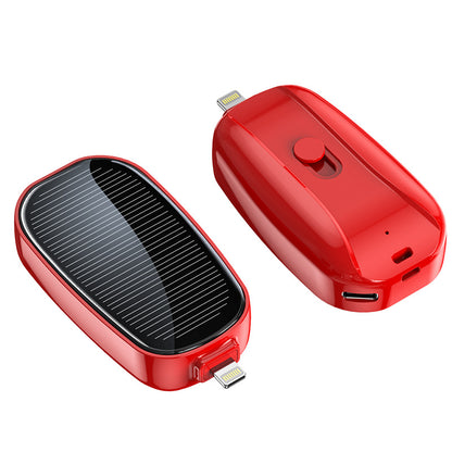 Emergency solar charger Wireless mobile power bank is compact and portable