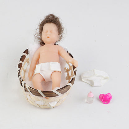 12cm reborn doll soft plastic doll toy