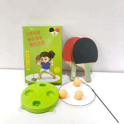 Suction cup table tennis trainer