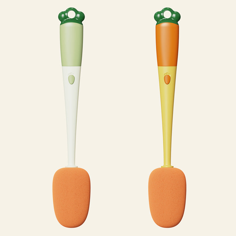 Long Handle Carrot Water Bottle Cleaning Brush