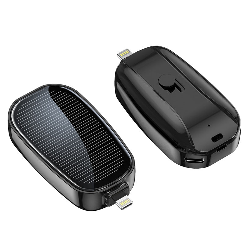 Emergency solar charger Wireless mobile power bank is compact and portable