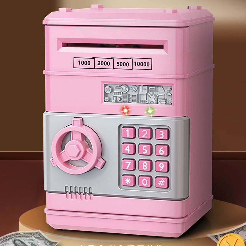 Children's ATM piggy bank creative password unlock automatic money roll