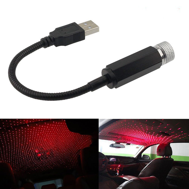 USB roof starry sky atmosphere light full of stars car atmosphere