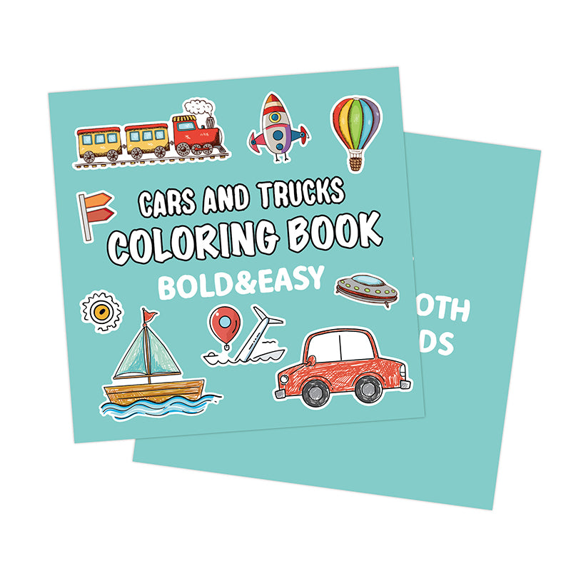 Cartoon Cars Coloring Book