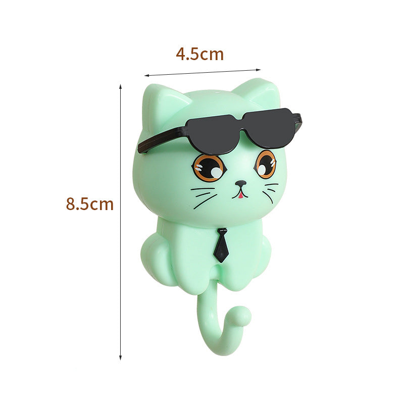 Cartoon gravity hook without punching strong adhesive hook