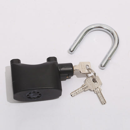 Outdoor bicycle motorcycle anti-theft alarm lock U-shaped lock