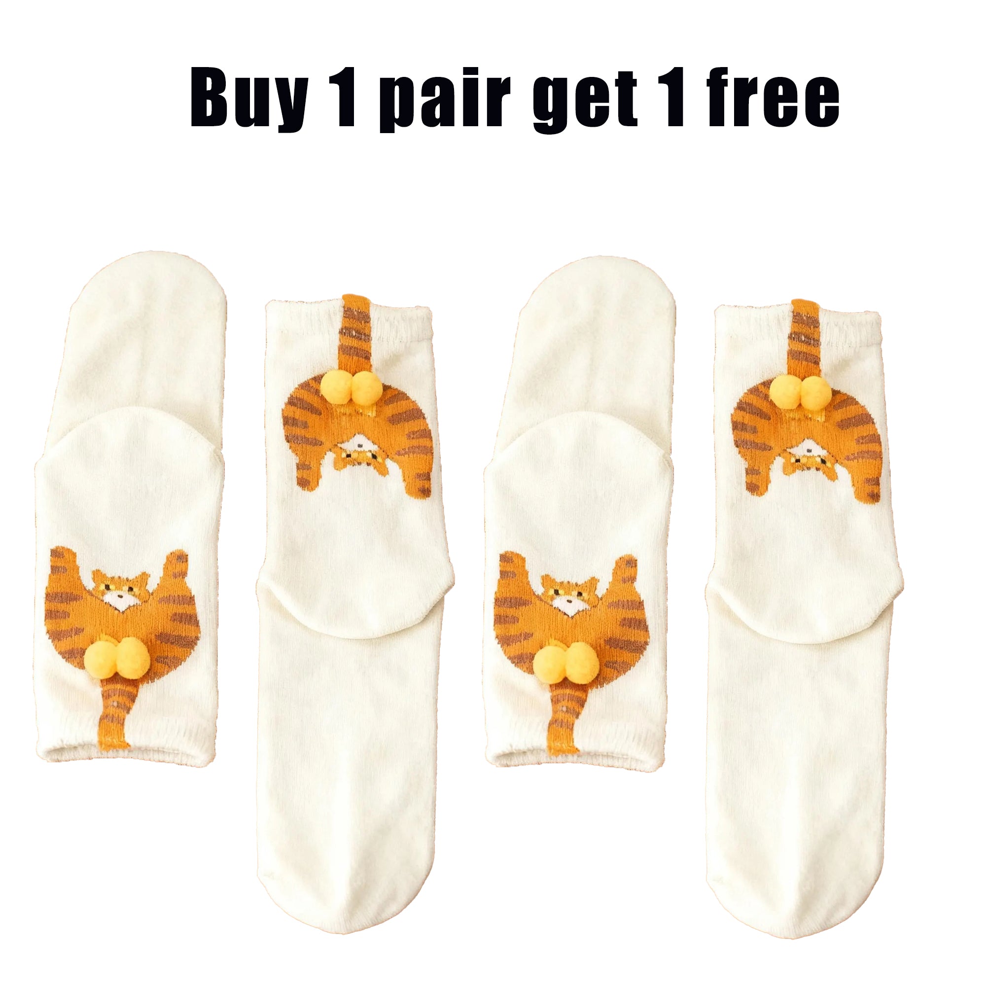 Fun and cute 3D tail animal socks