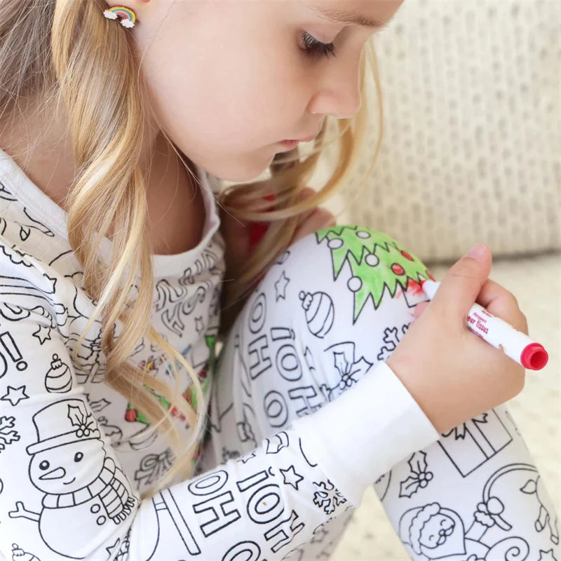 Kids Coloring Pajamas Sets