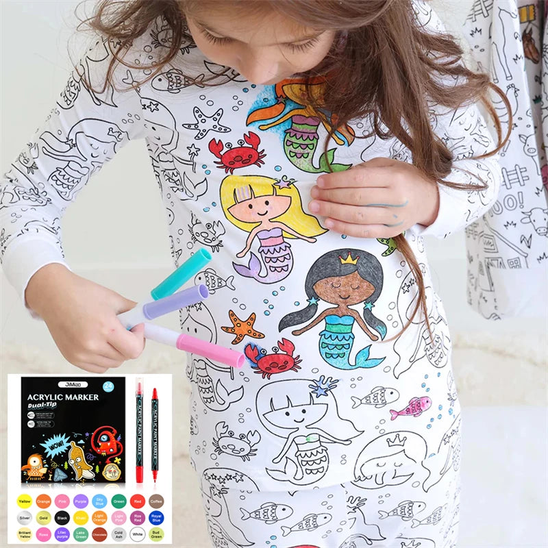 Kids Coloring Pajamas Sets