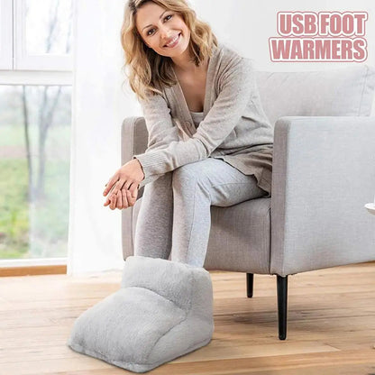 USB foot warmer electric heating shoes