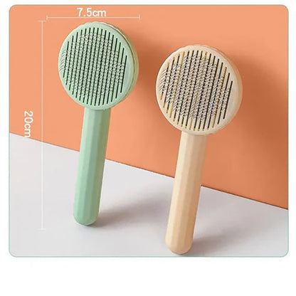 One-touch hair removal needle comb cleaning and grooming comb hair removal comb Pet supplies