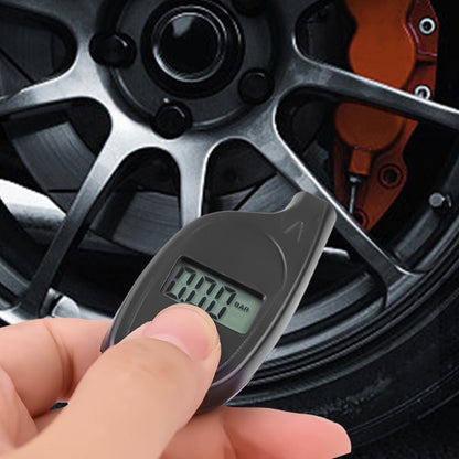 Mini Air Pressure Digital Measurement Keychain Tire Meter