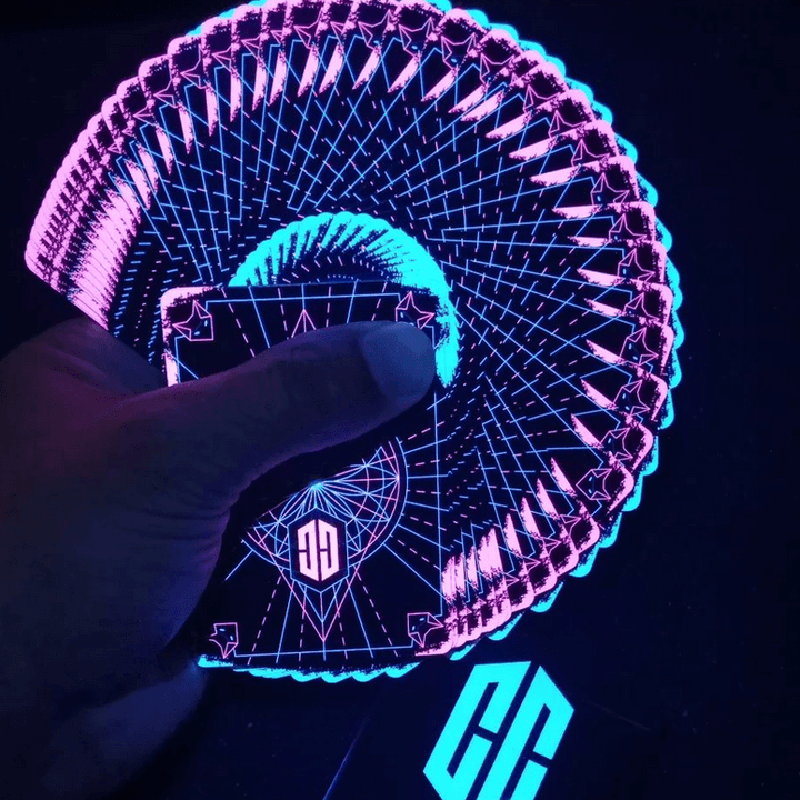 Luminous playing cards