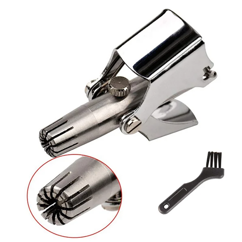 Metal manual round head for nose hair trimmer