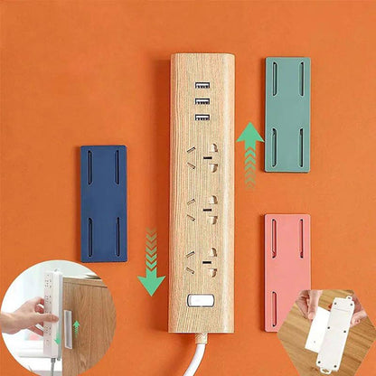 Household wall mounted socket strip holder