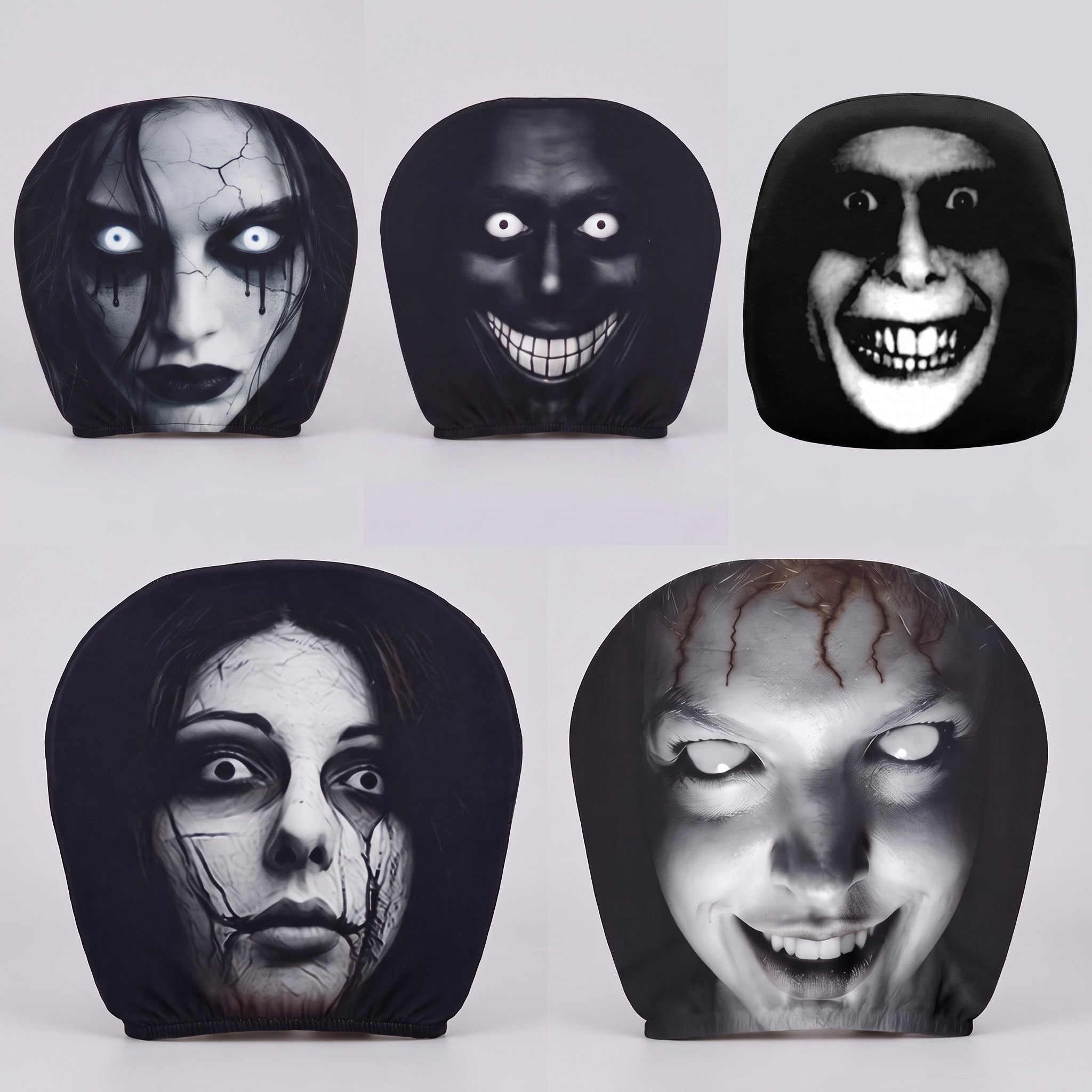 Phantom Haunted Headrest Auto Seat Covers