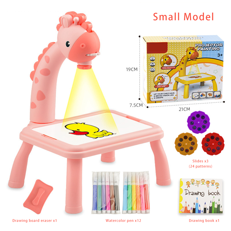 Multifunctional projection painting table