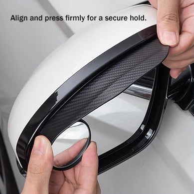 2-in-1 Car Rain Eyebrow Blind Spot Mirror