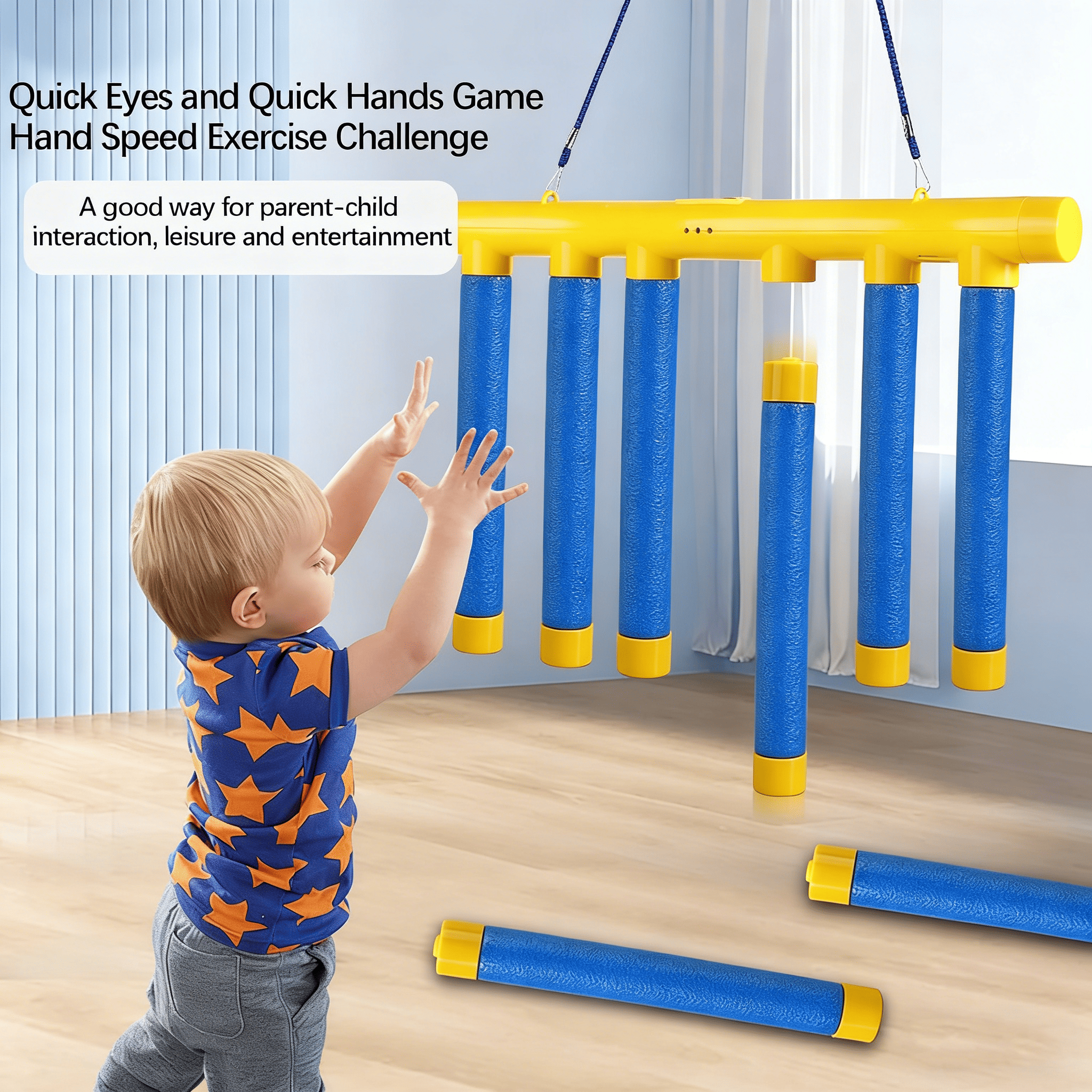 Remote-controlled reaction challenge game - baton game