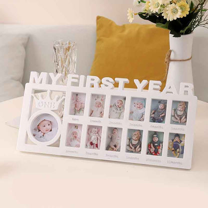 Baby's first birthday commemorative photo frame