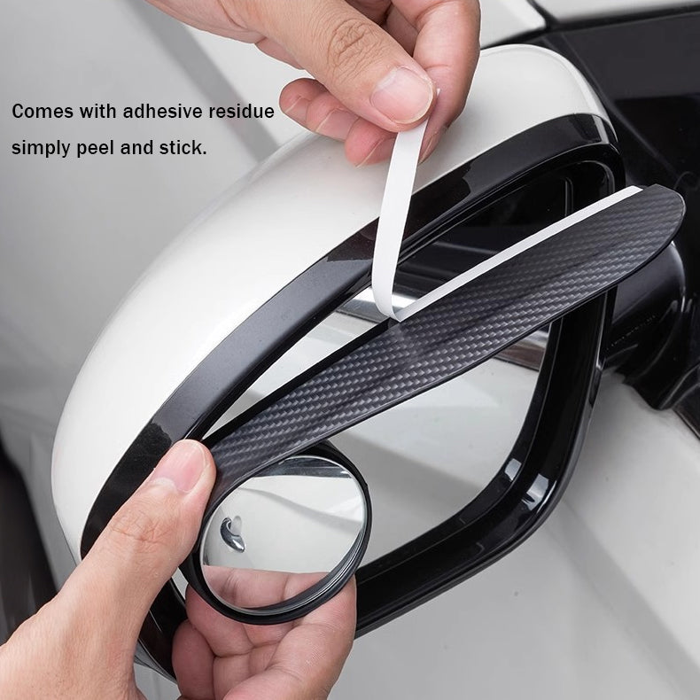 2-in-1 Car Rain Eyebrow Blind Spot Mirror