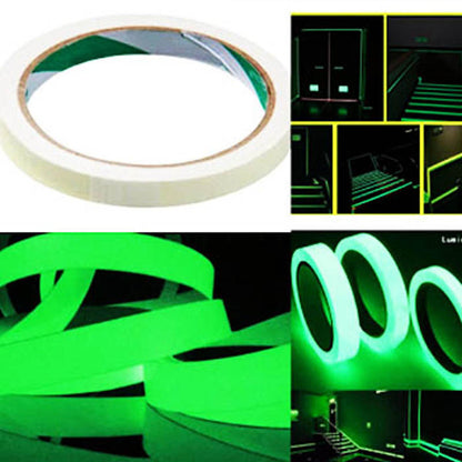 Luminous warning tape Fluorescent light-storing anti-slip tape