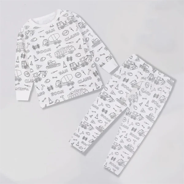 Kids Coloring Pajamas Sets