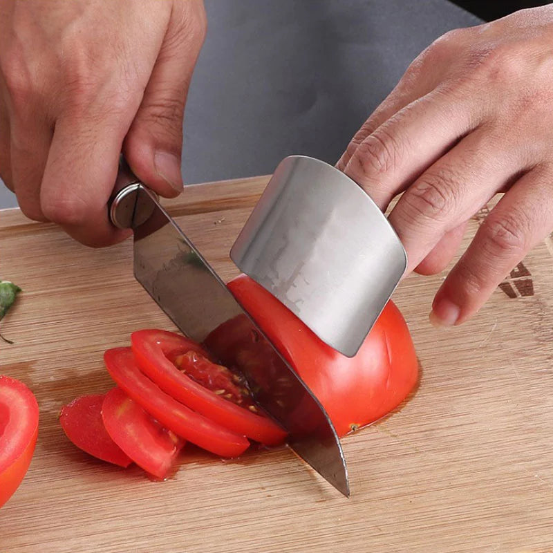 Stainless steel finger guard vegetable cutting hand guard