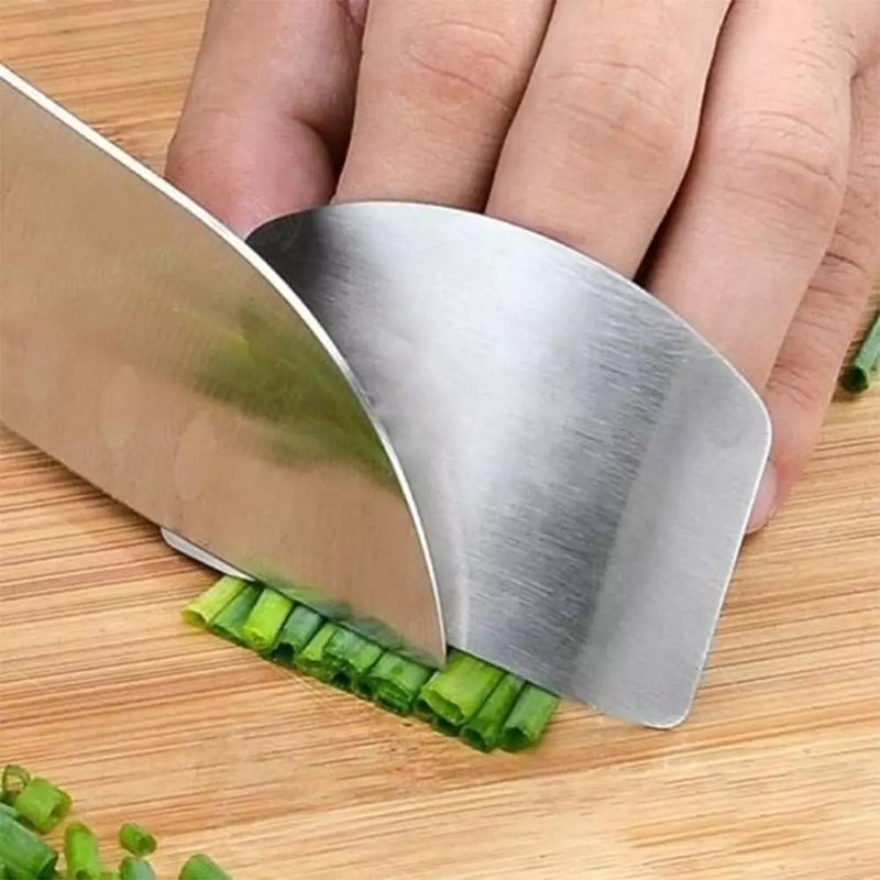 Stainless steel finger guard vegetable cutting hand guard