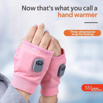 Smart heating winter warm gloves