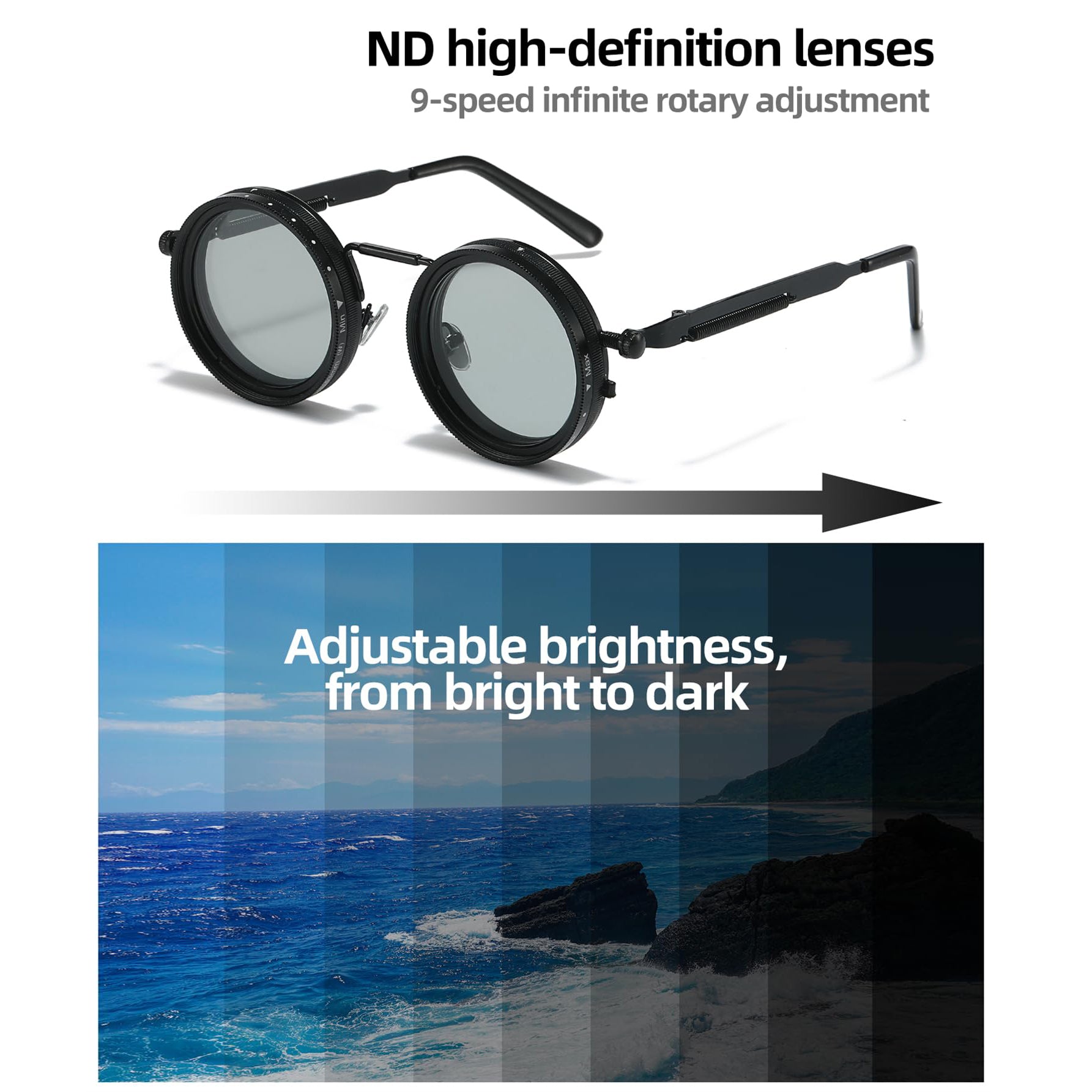 Industrial Rotatable Variable Density Polarized Shades