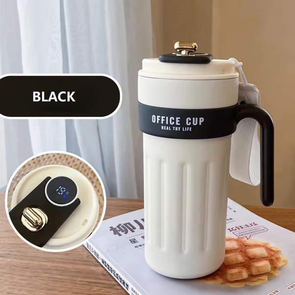 Led Temperature Display Coffee Mug Stainless Steel Thermos