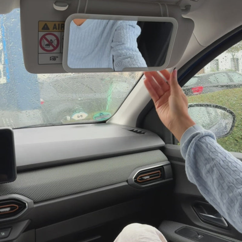 Car sun visor makeup mirror