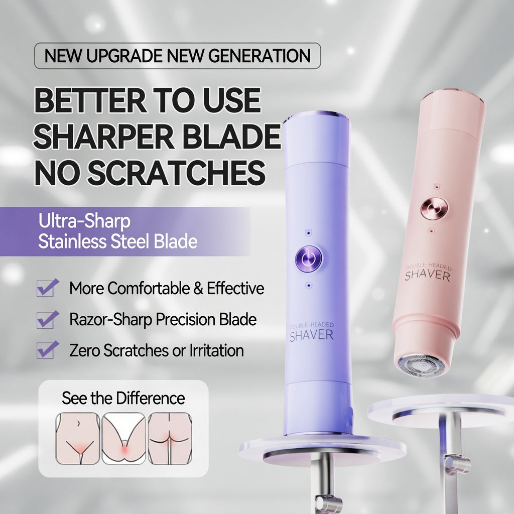 Painless bikini trimmer, wet and dry use.