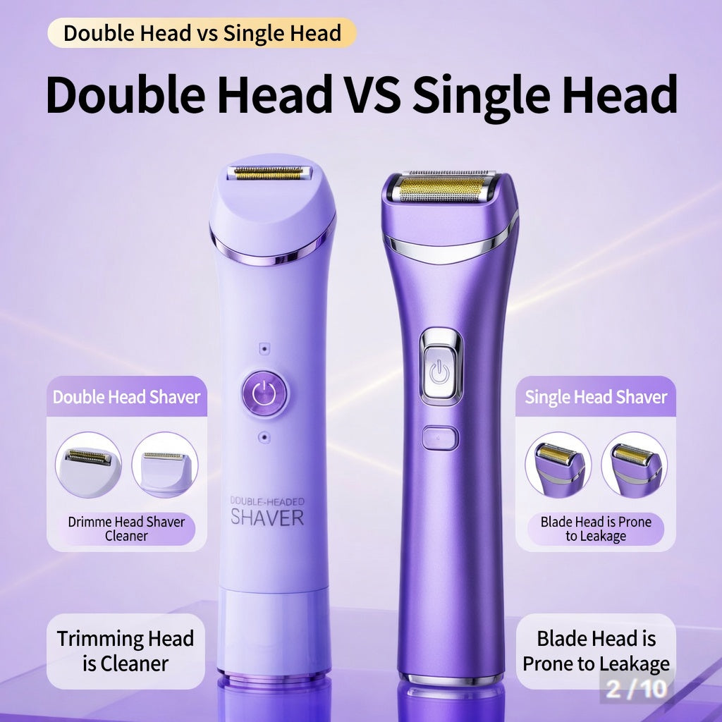 Painless bikini trimmer, wet and dry use.