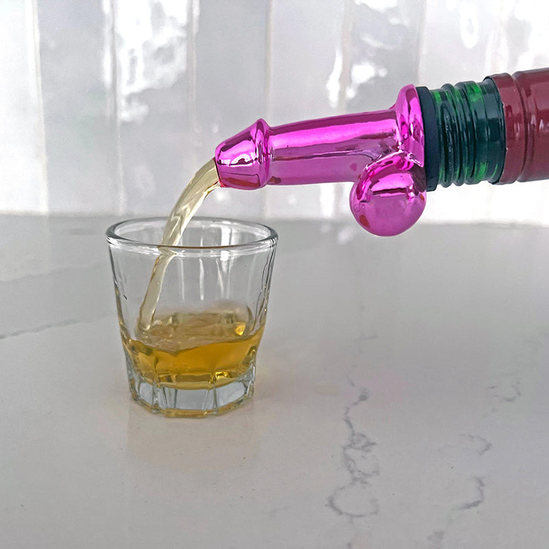 Fun Rose Red Bachelor Party Bottle Pourer