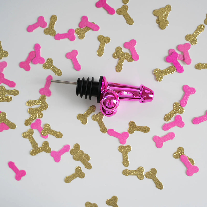 Fun Rose Red Bachelor Party Bottle Pourer