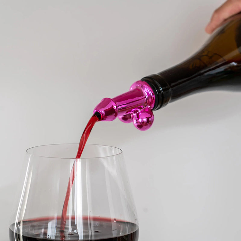 Fun Rose Red Bachelor Party Bottle Pourer