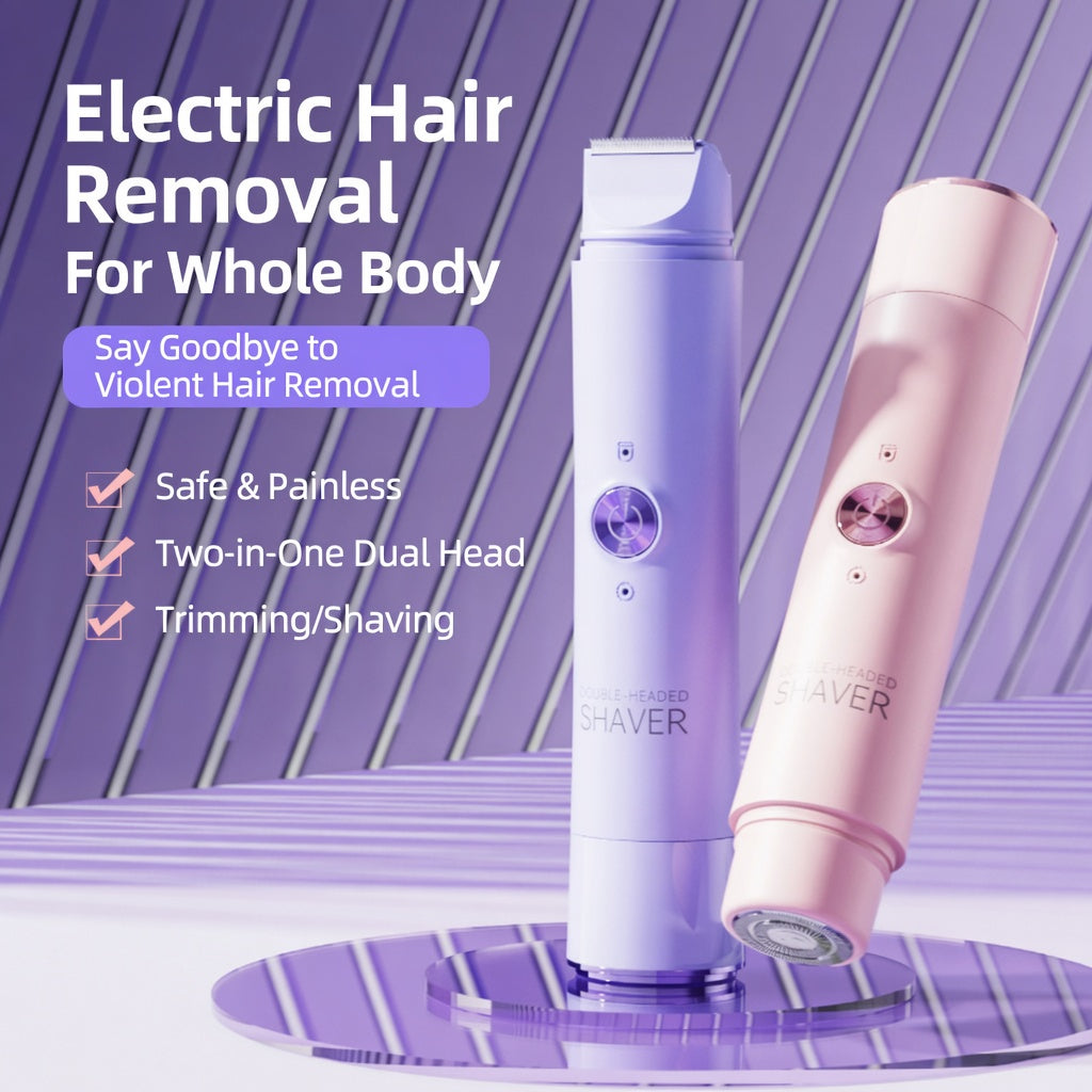 Painless bikini trimmer, wet and dry use.