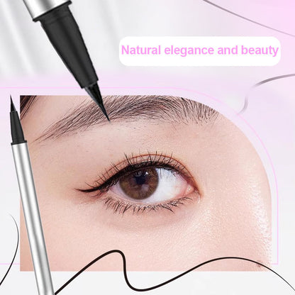 2-in-1 Waterproof Eyeliner & Lower Eyelash Stamp Artifact Set