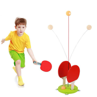 Suction cup table tennis trainer