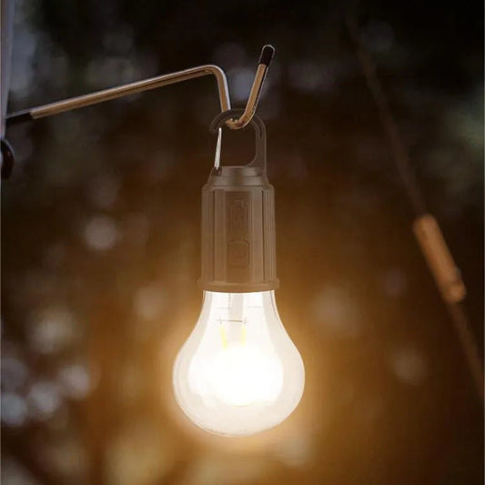 LED portable retro warm light camping atmosphere lamp spherical bulb